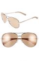 Michael Kors 0MK5004 1017R1 59 ROSE GOLD/TAUPE ROSE GOLD FLASH Metal Woman size 59 sunglasses