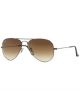 Ray Ban 0RB3025 004/51 58 GUNMETAL CRYSTAL BROWN GRADIENT Metal Man size 58 sunglasses