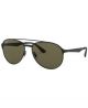 Ray Ban 0Rb36061869A59 Metal Shiny Black On Top Matte Black Man Nb