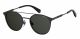 Polaroid  brand UNISEX sunglasses with a BLACK frame and GREY POLARIZED lens with a lens width of 51mm and model number PLD 2052/S